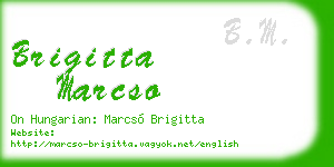 brigitta marcso business card